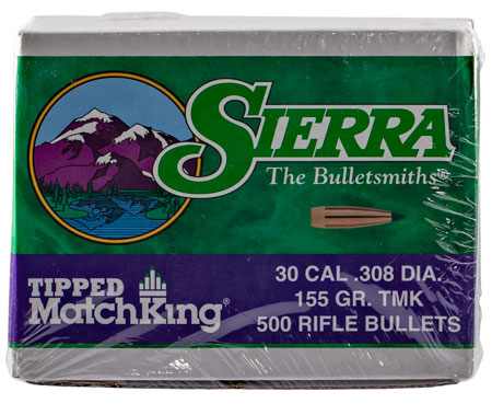 [092763577554] Sierra 7755C Tipped MatchKing  30Cal 155gr Tipped MatchKing 500/Box
