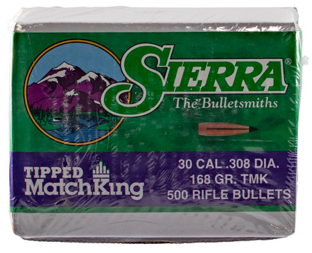 [092763577684] Sierra 7768C Tipped MatchKing  30Cal 168gr Tipped MatchKing 500/Box