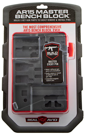[813119012495] Real Avid AVAR15MBB Master Bench Block Black Polymer Resin AR Platforms