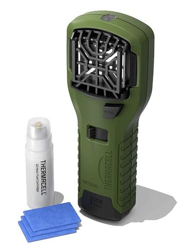[843654001340] Thermacell MR300G MR300 Portable Repeller Olive Effective 15 ft Odorless Scent Repels Mosquito Effective Up to 12 hrs