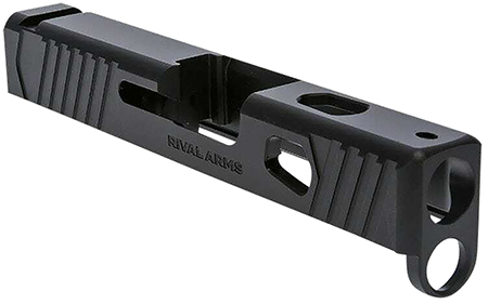 [788130026489] Rival Arms RA10G305A Precision Slide A1 Compatible w/Glock 43 Gen3, 9mm Luger Black QPQ Stainless Steel, RMR Cut Sights