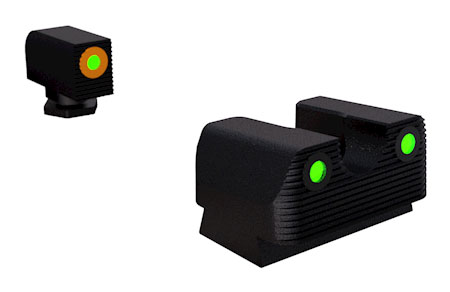 [788130026939] Rival Arms RA2A231G Night Sights for G42/G43/G48  Green Tritium Orange Outline Front Sight-Green Tritium Black Outline Rear Sight