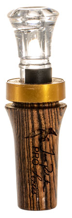 [040444513995] Duck Commander DCPROB Pro Series Bocote Open Call Double Reed Mallard Hen Sounds Attracts Ducks Brown Wood