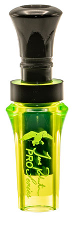 [040444513964] Duck Commander DCPROAC Jase Robertson Pro Series Open Call Double Reed Mallard Hen Sounds Attracts Ducks Chartreuse Acrylic