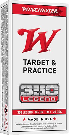 [020892226203] Winchester Ammo USA3501 USA  350Legend 145gr Full Metal Jacket 20 Per Box/10 Case