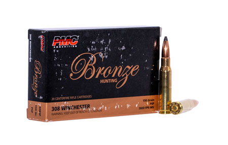 [741569040723] PMC 308SP Bronze  308Win 150gr Pointed Soft Point 20 Per Box/10 Case