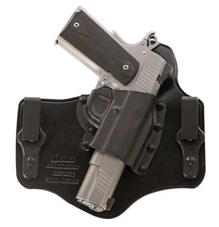 [601299015166] Galco KC600B KingTuk Classic IWB Black Kydex/Leather UniClip Compatible w/Glock 42 Belt 1.75" Wide Right Hand