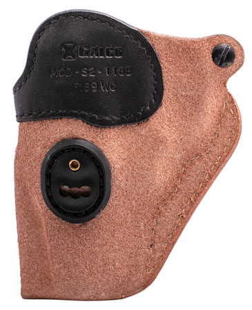 [601299117662] Galco S2118B Scout 3.0  IWB Natural/Black Leather UniClip/Stealth Clip Fits Ruger SP101 Ambidextrous