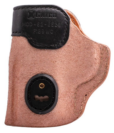 [601299117655] Galco S2652B Scout 3.0  IWB Natural/Black Leather UniClip/Stealth Clip Fits S&W M & P Shield/Ruger Max-9/FN 503/509 Ambidextrous