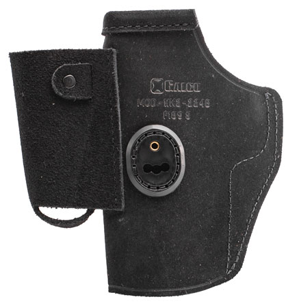 [601299014657] Galco WK2224B WalkAbout 2.0  IWB Black Leather Compatible w/ Glock 17 Gen1-5/22 Gen2-5 UniClip/Stealth Clip Mount Ambidextrous