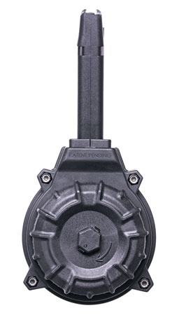 [708279014383] ProMag DRMA11 Standard  50rd Drum 9mm Luger Compatible w/ Glock 17/19 Black DuPont Zytel Polymer