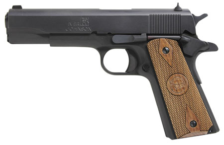[610696740700] Iver Johnson Arms 1911A19 1911 A1  9mm Luger 9+1 5" Black Steel Barrel, Matte Black Serrated Steel Slide, Matte Black Steel Frame w/Beavertail, Checkered Double Diamond Walnut Grip