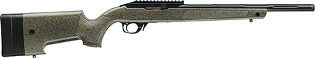 [043125110025] Bergara Rifles BXR001 BXR  22 LR 10+1 16.50" Matte Blued Fluted Chromoly Steel Barrel, Matte Blued Aluminum Receiver, Black Speckled Green Synthetic Stock, Right Hand