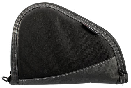 [026509040101] Allen 4448 Deluxe  Handgun Case Black w/Gray Trim, Foam Padding, Non-Absorbent Lining  &  Lockable Zipper 8" L