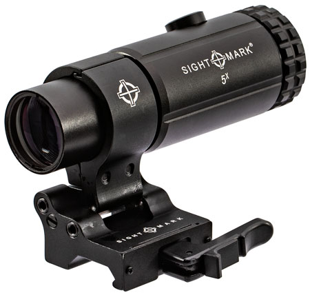 [812495025020] Sightmark SM19064 T-5 Magnifier 5X  with Flip to Side Mount Matte Black 5 x 23 mm
