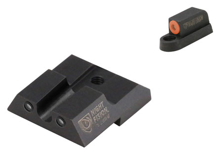 [810116032747] Night Fision CZU076007OGZG Tritium Night Sights For CZ-USA  Green Tritium Orange Outline Front Sight-Green Tritium Black Outline Rear Sight CZ P-07/P-09