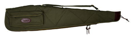 [737618035697] Boyt Harness OGC98PM09 Alaskan Rifle Case 44" Waxed OD Green Canvas w/ Brass Hardware  &  Quilted Flannel for Scoped Rifles