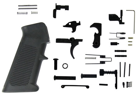 [811261026759] TacFire LPK01USA AR-15 Parts Kit  AR-Platform Black A2 Grip Black