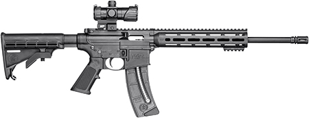 [022188879193] Smith  &  Wesson 12722 M & P15 Sport OR 22 LR 25+1 16.50" Matte Black Barrel, Optic Ready w/Red  &  Green Dot Optic Receiver, Black 6 Position Stock