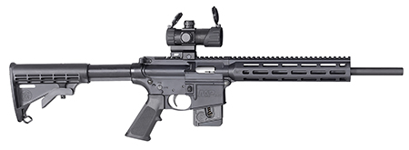 [022188879421] Smith  &  Wesson 12724 M & P15-22 Sport OR *CT, MA, MD, NJ Compliant 22 LR 16.50" 10+1 Black Fixed Black Synthetic Stock Black Polymer Grip Right Hand S&W M & P Red/Green Dot