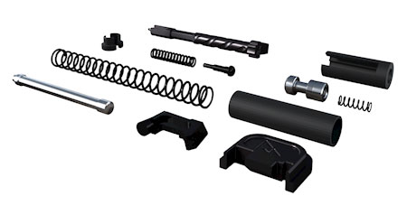 [788130027462] Rival Arms RA42G001A Slide Completion Kit  Fits Glock Gen3-4 9mm Luger Black PVD Stainless Steel