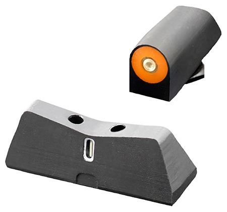 [647533046183] XS Sights GL0011S5N DXT2 Big Dot Night Sights fits Glock  Black | Green Tritium Orange Outline Front Sight Green Tritium White Outline Bar Rear Sight