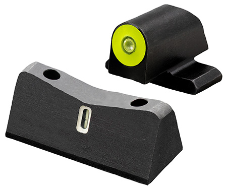 [647533046251] XS Sights SI0013S5Y DXT2 Big Dot Night Sights- Sig Sauer- Springfield Armory  Black | Green Tritium Yellow Outline Front Sight Green Tritium White Outline Bar Rear Sight