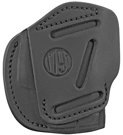 [816161020142] 1791 Gunleather 3WH2SBLA 3-Way  IWB/OWB Size 02 Stealth Black Leather Belt Loop Compatible w/ Ruger LCP Compatible w/ Glock 42 Compatible w/ S&W Bodyguard Ambidextrous Hand
