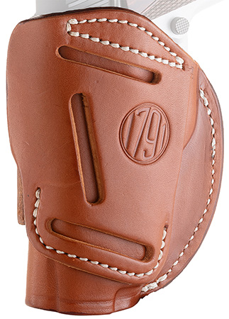 [816161021620] 1791 Gunleather 4WH1CBRR 4-Way  IWB/OWB 01 Classic Brown Leather Belt Clip Fits 3-4" Barrel 1911