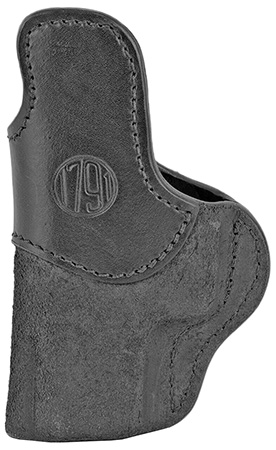 [816161024652] 1791 Gunleather RCH4BLKR RCH  IWB Size 04 Black Leather Belt Clip Compatible w/Glock 17/S&W M & P Shield/Springfield XD Right Hand