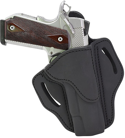 [816161020340] 1791 Gunleather BH1SBLR BH1  OWB 01 Stealth Black Leather Belt Slide Fits 4-5" 1911