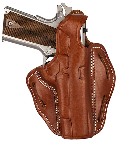 [816161023815] 1791 Gunleather BHX1CLCBRR BHX  OWB 01 Classic Brown Leather Belt Slide Fits 4-5" 1911