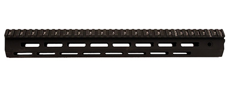 [812441020581] Troy Ind SRAIML115BT00 Battle Rail  15" L Aluminum with Black Anodized Finish  &  M-LOK Slots for AR-15