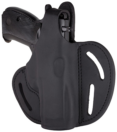 [816161022023] 1791 Gunleather BHX3SBLR BHX  OWB Size 03 Stealth Black Leather Belt Slide Compatible w/Glock/S&W M & P Shield Right Hand