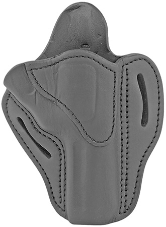 [816161020944] 1791 Gunleather RVH2SBLR RVH2  OWB Size 02 Stealth Black Leather Belt Slide Fits Ruger GP100/S&W K Frame Right Hand
