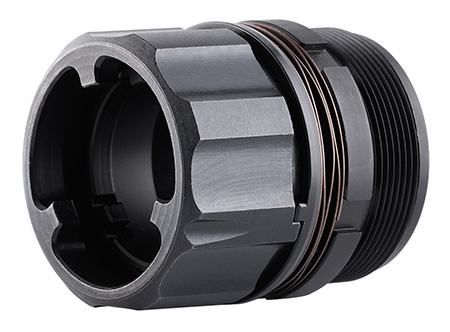 [810128160193] Dead Air DA428 Key-Mo Adapter Black Adapter for HUB Socket Silencers(1 3/8-24)"