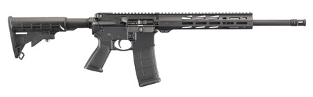 [736676085293] Ruger 8529 AR-556  5.56x45mm 30+1 16.10" Threaded Heavy Barrel, Hard Coat Anodized Finish, 11" Free-Float Handguard, Black Synthetic 6 Position Stock, Polymer Grip, Magpul PMAG