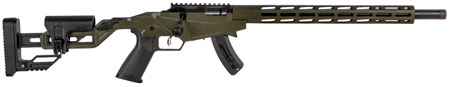 [736676084098] Ruger 8409 Precision Rimfire  22 LR 15+1 18" Threaded 1137 Alloy Steel Barrel, Exclusive OD Green Cerakote Finish, Adjustable Quick-Fit Precision Stock, 30 MOA Picatinny Rail, Optics Ready