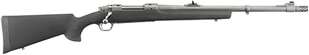 [736676571017] Ruger 57101 Hawkeye Alaskan Full Size 338 Win Mag 3+1 20"Matte Stainless Steel Threaded Barrel, Integral Scope Mounts Stainless Steel Receiver, Black Hogue OverMolded Synthetic Stock