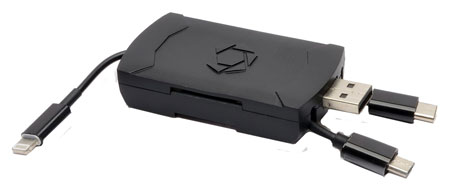[888151018316] Stealth Cam STCQMCR QMCR 4-in-1 SD Card Reader Black