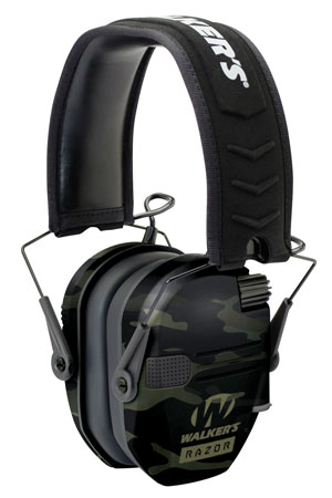 [888151017937] Walker's GWPRSEMMCCG Razor Slim Electronic Muff 23 dB Over the Head Multi-Cam/Black Polymer