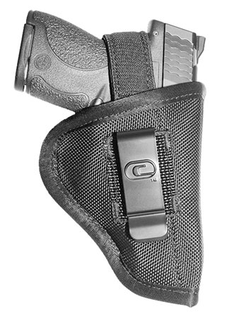 [857665002005] Crossfire Shooting Gear CRFTUSA1C3 The Undercover  IWB/OWB Size 03 Black Ballistic Nylon Belt Clip Fits Compact 3-3.50" Barrel Ambidextrous
