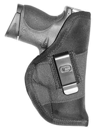 [812254021928] Crossfire Shooting Gear CRFGRPCLPSA1C3 The Grip  IWB Black Ballistic Nylon Belt Clip Fits Compact 3-3.50" Barrel Ambidextrous