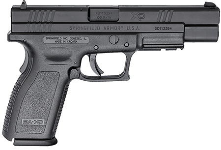 [706397164010] Springfield Armory XD9401 XD Tactical *CA Compliant 9mm Luger 10+1, 5" Black Melonite Steel Barrel, Black Melonite Long/Serrated Steel Slide, Black Polymer Frame w/Picatinny Rail