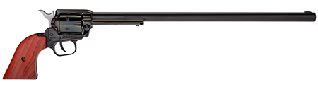 [727962703366] Heritage Mfg RR22B16 Rough Rider  22 LR 6 Shot, 16" Black Steel Barrel, Black Zinc Alloy Frame, Black Cylinder, Cocobolo Grip, Hammer/Thumb Safety, Exposed Hammer