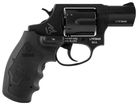 [725327932079] Taurus 2-856021ULVL 856 Ultra-Lite 38 Special 6rd 2" Matte Black Cylinder  &  Barrel Matte Black Anodized Aluminum Frame Black Polymer Grip w/Viridian Laser