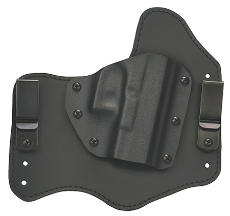 [797053001824] Homeland HLHSIGP228 Homeland Hybrid  IWB Black Leather Belt Clip Fits Sig P228 Right Hand