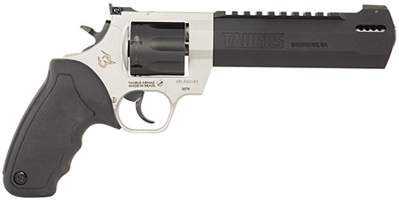 [725327617594] Taurus 2357065RH Raging Hunter  357 Mag 7rd 6.75" Matte Black Oxide Cylinder  &  Barrel Matte Stainless Steel Frame Black Rubber with Integrated Red Cushion Insert  Grip