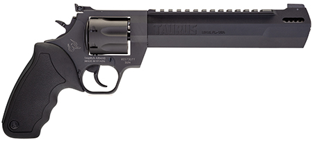 [725327617600] Taurus 2357081RH Raging Hunter  357 Mag 7rd 8.37" Matte Black Oxide Steel Black Rubber with Integrated Red Cushion Insert Grip