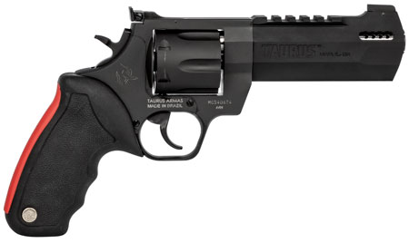 [725327617525] Taurus 2440051RH Raging Hunter  44 Rem Mag 6rd 5.12" Matte Black Oxide Steel Black Rubber with Integrated Red Cushion Insert Grip